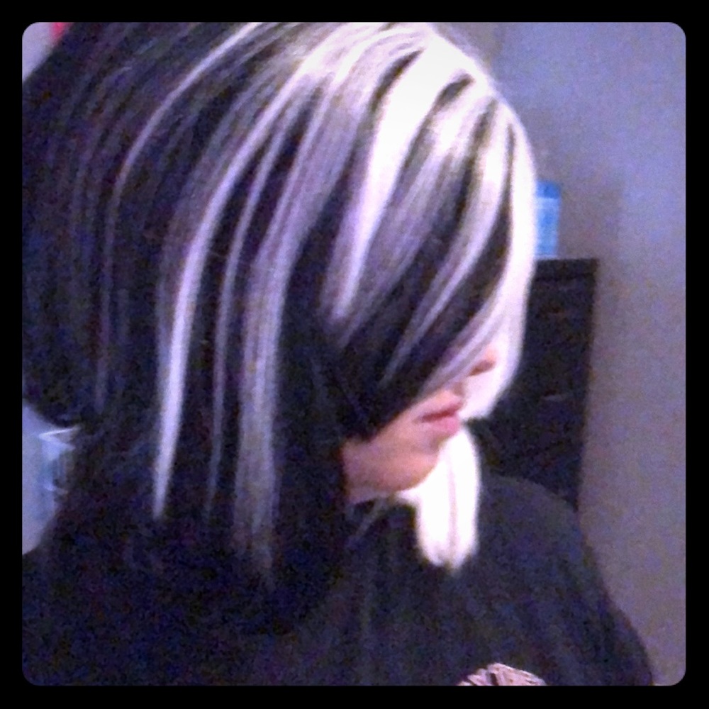 Black and White Wig